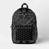 Sac À Dos Imprimé Céramique noir (Recto)