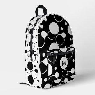 Sac À Dos Imprimé Cercle noir et blanc