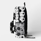 Sac À Dos Imprimé Cercle noir et blanc (Droite)