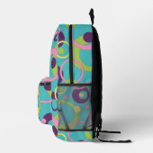 Sac À Dos Imprimé Cercles Bleus Funky (Droite)
