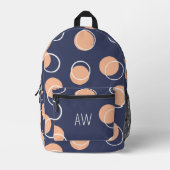 Sac À Dos Imprimé Cercles géométriques violets et braconnés Monogram (Recto)