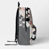 Sac À Dos Imprimé Cercles gris gris gris beige Motif (Gauche)