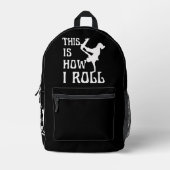 SAC À DOS IMPRIMÉ C'EST COMME ÇA QUE JE ROULE (Recto)