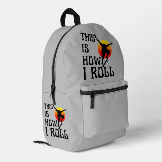 Sac À Dos Imprimé C'est comme ça que je roule (Coin arrière gauche)