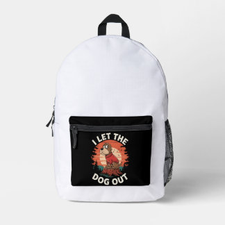 Sac À Dos Imprimé c'était moi que j'ai laissé sortir le chien