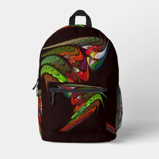 Sac À Dos Imprimé Chameleon Art Abstrait (Recto)