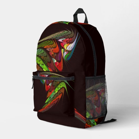 Sac À Dos Imprimé Chameleon Art Abstrait (Coin arrière droit)
