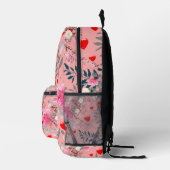 Sac À Dos Imprimé Champ de fleurs roses (Droite)