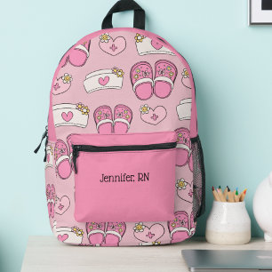 Sac À Dos Imprimé Chapeaux et sabots mignons d'infirmière