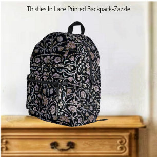 Sac À Dos Imprimé Chardons En Dentelle