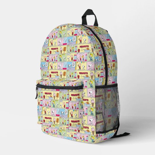 Sac À Dos Imprimé Charlie Brown, Snoopy & Sally | Crème glacée (Coin arrière droit)