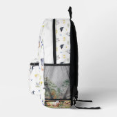 Sac À Dos Imprimé Charme Rustique Poulet Agricole | Monogramme (Droite)
