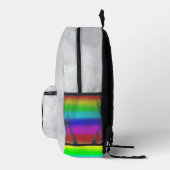 Sac À Dos Imprimé Chat dans une perruque + Lunettes de soleil (Peint (Droite)