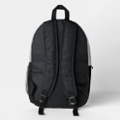 Sac À Dos Imprimé Chat dans une perruque + Lunettes de soleil (Peint (Verso)