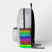 Sac À Dos Imprimé Chat dans une perruque + Lunettes de soleil (Peint (Droite)