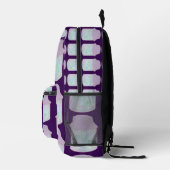 Sac À Dos Imprimé Chat Galaxie dans un Pot | Art de Chat Spatial Kaw (Droite)