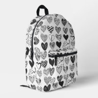 Chat noir et blanc et Motif de coeur