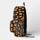 Sac À Dos Imprimé Chat orange amusant (Droite)