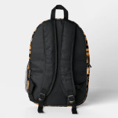 Sac À Dos Imprimé Chat orange amusant (Verso)