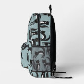 Sac À Dos Imprimé Chat Tuxedo noir et blanc (Droite)
