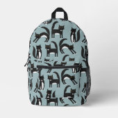 Sac À Dos Imprimé Chat Tuxedo noir et blanc (Recto)