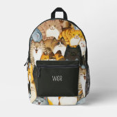 Sac À Dos Imprimé Chats heureux (Recto)