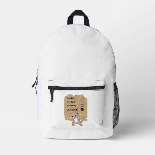 Sac À Dos Imprimé Chats malicieux (Recto)