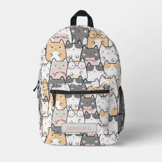Sac À Dos Imprimé Chats Mignons Sois Gentil À L'infini