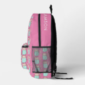 Sac À Dos Imprimé Chatte mignonne filles rose (Droite)
