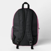Sac À Dos Imprimé Chatte mignonne filles rose (Verso)