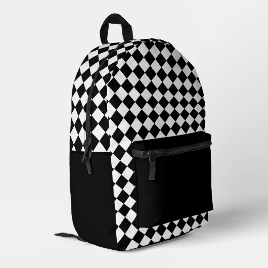 Sac À Dos Imprimé Checkered Design Backpack (Coin arrière gauche)