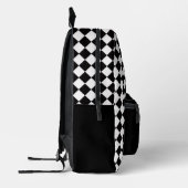 Sac À Dos Imprimé Checkered Design Backpack  (Gauche)