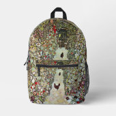 Sac À Dos Imprimé Chemin de jardin avec poulets, Gustav Klimt, Art N (Recto)