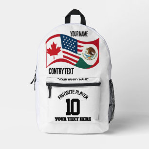 Sac À Dos Imprimé Chemise de tournoi de football personnalisée pour