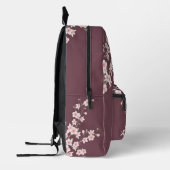 Sac À Dos Imprimé Cherry Blossom Dusty Pink Monogramme (Gauche)