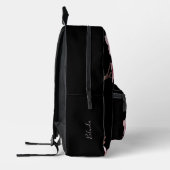 Sac À Dos Imprimé Cherry Blossom DUSTY Rose noir Monogramme (Gauche)