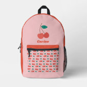 Sac À Dos Imprimé Cherry Printed Backpack (Recto)