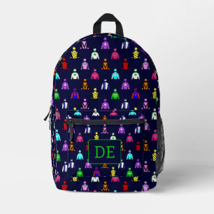 Sac À Dos Imprimé Cheval Racing Jockey soies Monogramme
