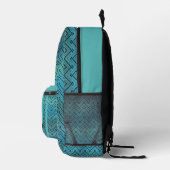 Sac À Dos Imprimé Chevron sarcelle (Droite)