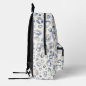 Sac À Dos Imprimé Chic Élégant Bleu Poussiéreux Imprimé Léopard Ivoi (Gauche)