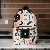 Sac À Dos Imprimé chic filles chic joli monogramme noir école