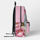 Sac À Dos Imprimé Chic floral personnalisé (Gauche)