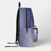 Sac À Dos Imprimé Chic Monogramme Parties scintillant Bleu de marbre (Gauche)