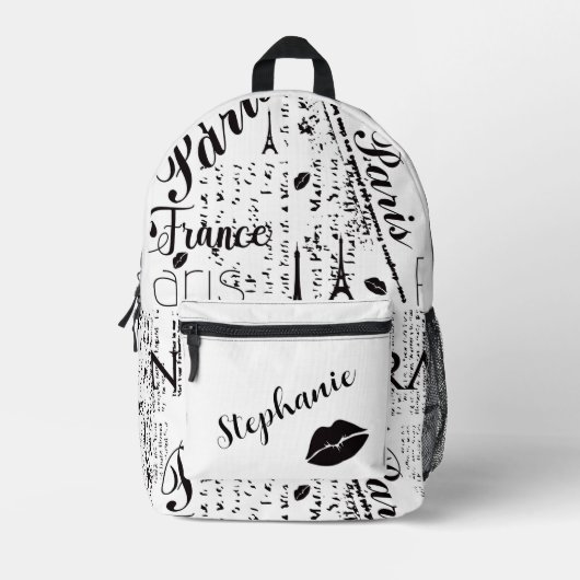 Sac À Dos Imprimé Chic Paris inspiré avec des accents graphiques aud (Recto)