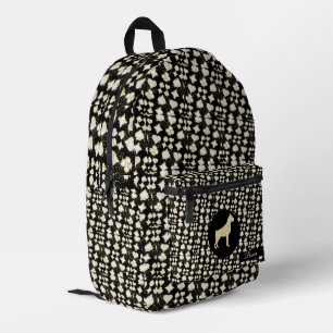 SAC À DOS IMPRIMÉ CHIEN BOXER BLING