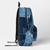 Sac À Dos Imprimé Chien Patchwork Art Denim (Gauche)