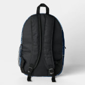 Sac À Dos Imprimé Chien Patchwork Art Denim (Verso)