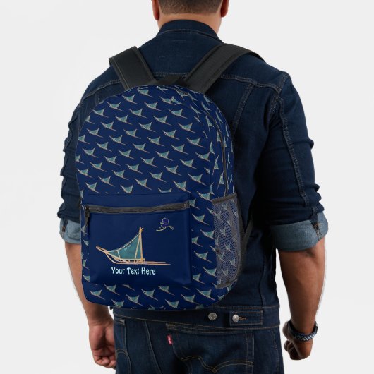 Sac À Dos Imprimé Chien - Turquoise (Insitu (Modèle))