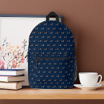 Sac À Dos Imprimé Chiens Beagles doux Motif Personnalisé<br><div class="desc">Personnalisez ce design de race de chien amusant avec un monogramme pour en faire le cadeau parfait pour les propriétaires de chiens et les amateurs. Vous cherchez une couleur différente ? Pas de problème ! Cliquez simplement sur le bouton "Personnaliser" et sélectionnez la couleur arrière - plan de votre choix.</div>