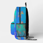 Sac À Dos Imprimé Chiens de jouets Enfants Aqua Blue (Droite)